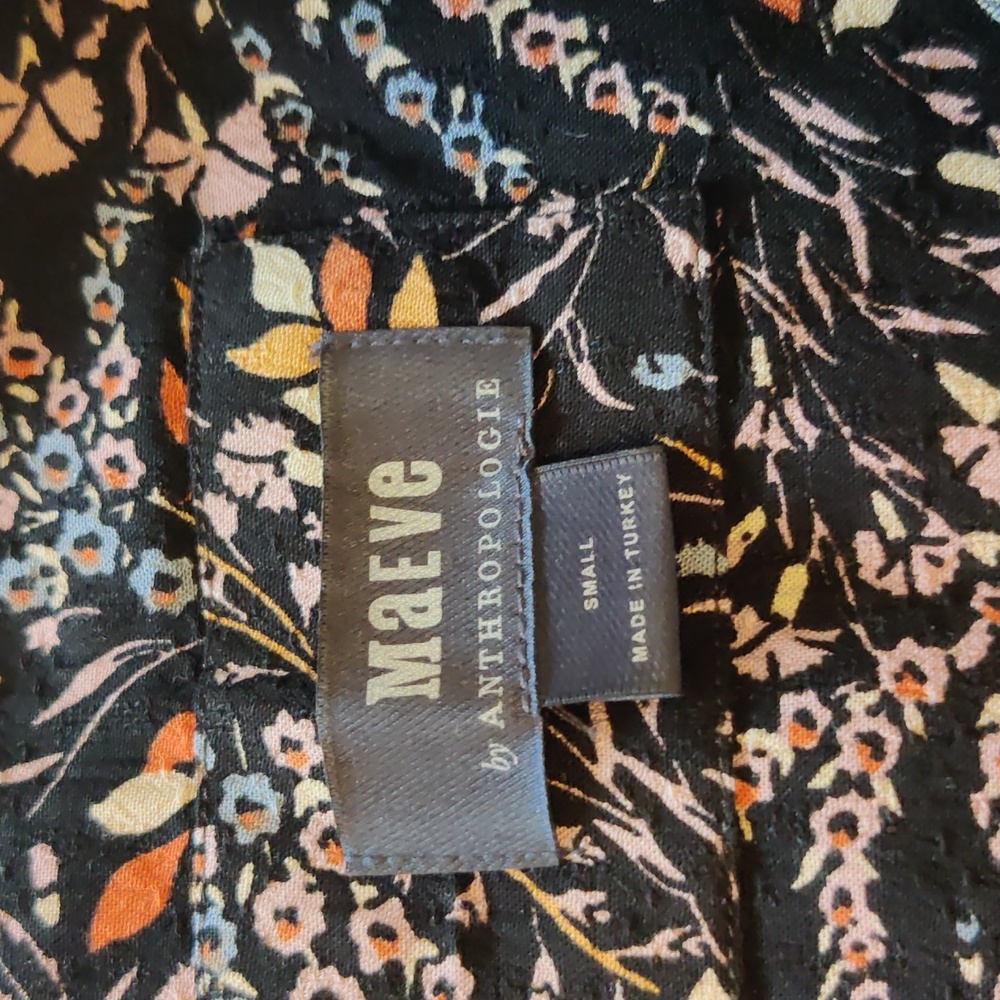 Anthropologie Maeve Fall Leaves Tunic Dress Size Small - Picture 3 of 8